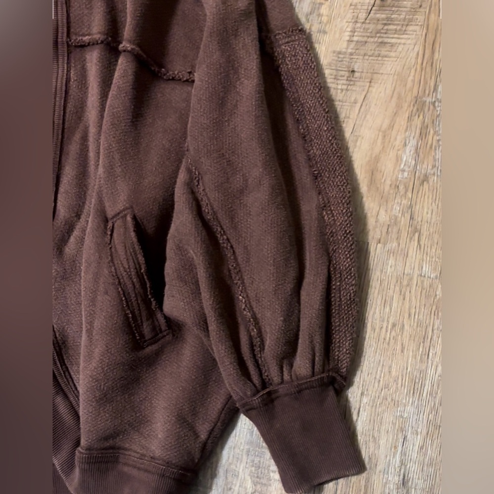 Free People Forever Yours Cardi In Charred Eggplant We The Free (NWOT) - Picture 5 of 12